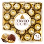 Ferrero Rocher Milk Chocolate Hazelnut Pralines Gift Box of Chocolates 24 Pieces 300g