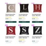 Filled / Stuffed Cushion – Various Words – Selection of Colours