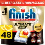 Finish Ultimate Plus All In One 48 Dishwasher Tablets Lemon 585.6g – 4 for £20.70 – Clubcard price