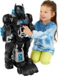 Fisher-Price Imaginext DC Super Friends Bat-Tech Batbot, transforming 2-in-1 Batman robot and playset with lights and sounds for kids ages 3-8, HBV67