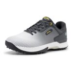 FitVille Mens Golf Shoes, Grey, 10.5, Extra Wide