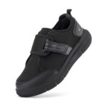 FitVille Mens Wide Diabetic Adjustable Slipper, Black, X-Wide, Size 7