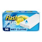 Flash Speedmop Wet Mop Floor Wipes, 96 Wet Lemon Pads – £20.90 S&S