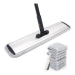 Flat Mop 24-Inch Heavy-Duty Microfiber Wet Mop
