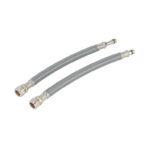 Flomasta Straight Flexible Hose M12 x 15mm x 300mm 2 Pack (Free C&C)