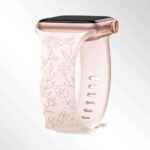 Floral Engraved Watch Band Compatible with Apple Watch Band 38mm to 49mm. Sold & dispatched by Haul Global