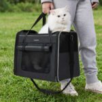 Foldable Cat Carrier for Travel, 43.5×29.5x34cm – discount applied at checkout. Sold by Bedsure Comfy Pet FBA