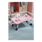 Folding Laptop Bed Table W/ Led Light, Fan, 4 USB Ports, Tablet Slot & Cup Slot