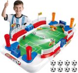 Football Gifts for Boys Mini Foosball Table Soccer Board Game for Kids Age 5 6 7 8-12, Indoor Sports Pinball Machine Toy for Christmas & Birthday Family Party Fun