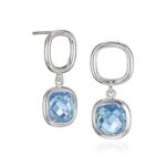Framed in Light Silver Earrings