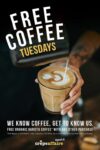 Free Coffee every Tuesday with any purchase – Selected Locations only