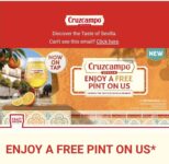Free Pint of Cruzcampo Sevilla Orange, a 3.3% Lager at Craft Union Pubs