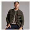 French Connection French Connection Mens Tech Overshirt Khaki