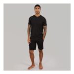 French Connection Mens FC Lounge T-Shirt and Shorts Set Black