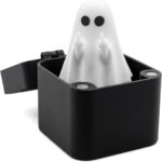 Funny Ghost in a Box Pop Up Halloween Middle Finger Figurine
