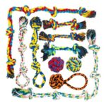 Fur & Bone 10 Pcs All-Breed Indestructible Dog Rope Toys