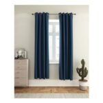 Furinno Collins Blackout Curtain 52×84 in Dark Blue