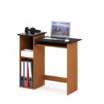 Furinno Econ Computer Writing Desk, Light Cherry/Black