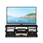Furinno Econ TV Entertainment Center with Storage Bins, Espresso/Black