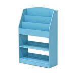 Furinno LOVA 5-Tier Bookshelf with Open Shelves, Light Blue