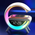 G- Shape Lamp with 15W Wireless Phone Charging and Bluetooth Speaker – White Using Code & Free Delivery