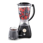 GEEPAS 2-in-1 Food Jug Blender & Smoothie Maker 1.5L Jar 550W Black