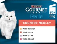 GOURMET Perle Country Medley Mini Fillets in Jelly Wet Cat Food 96x85g