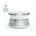 GOYJOY Glass Smart Cat Water Fountain, 4000mAh, Filterless Wireless