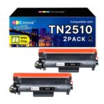 GPC TN2510 Toner Cartridges for Brother TN2510XL Black (2-Pack)
