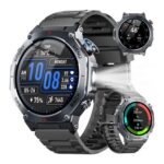 GPS Smartwatch for Men, 1.43 AMOLED, 5ATM Waterproof, HR/SpO2