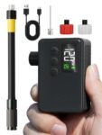 GPUTEK Mini Electric Bike Pump 120PSI Bicycle Pump with Pressure Gauge For Schrader and Presta Valve with voucher – Sold by GPUTEK / FBA