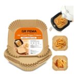 GRIFEMA Square Air Fryer Paper for Cosori/Cecotec 2-4L, 100pc