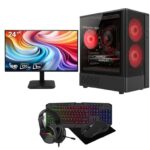 GTR Gaming Infinity Gaming PC Bundle with 120HZ 24 Monitor keyboard & mouse ( AMD Ryzen 5 5600 / Nvidia RTX5050 / 16GB / 512GB ) w/code