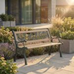 Garden Vida 3 Seater Garden Bench Outdoor Patio Seating, Rose Style – Tesco Marketplace (Home Discount Ltd