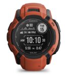 Garmin Instinct 2X Solar GPS Multi Band Torch 50mm Watch Flame Red 010-02805-01
