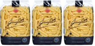 Garofalo Premium Bronze Die Ziti Penne Rigate Italian Pasta, 500g (Pack of 3)