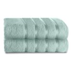 Gaveno Cavalia Bath Towels Egyptian Cotton 500GSM Duck Egg 2-Pack