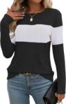 Gemulate Ladies Jumpers Casual Long Sleeve Tops for Women UK Lightweight