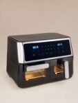 George Home Black 10L Dual Drawer Digital Air Fryer – Free C&C
