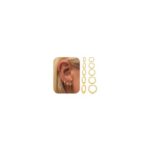 Geveay Gold Hoop Earrings for Women, Small, Stacked