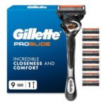Gillette ProGlide Razor for Men, 1 Handle, 9 Refills