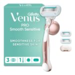 Gillette Venus Pro Smooth Razor with 3 Blade Refills