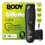 GilletteLabs I5 Body and Intimate Hair Trimmer, 3 Body Combs