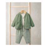 Gingham Jacket, Trousers & Bodysuit Set