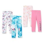 Girls 4-Pack Leggings Disney Princess, Size 10