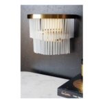 Gold Tiered Glass Wall Light