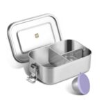 Golden Key Stainless Steel Childrens Lunch Box, 800 Ml, Leak-Proof
