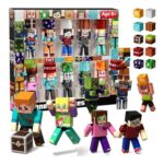 GraceDuck 20-Piece Rotatable Magnetic Action Figures with Building Blocks Set