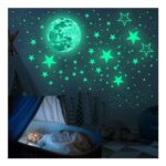 Green Glow-in-the-Dark Star Wall & Ceiling Stickers, 433 Pcs