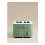 Green Matt 4-Slice Toaster